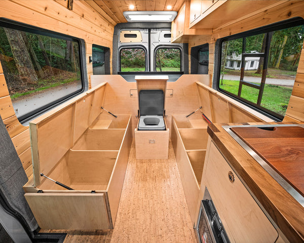 Camper Van Layout Planning: Fixed Bed vs. Convertible Bed