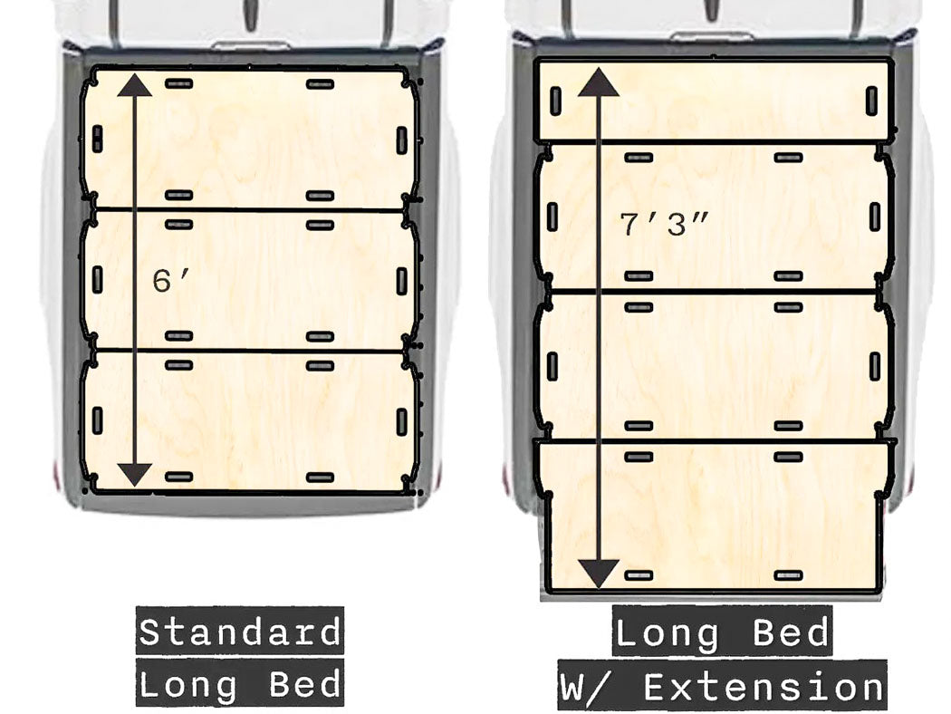 BamBed Sleep Platform — Toyota Tacoma Long Bed