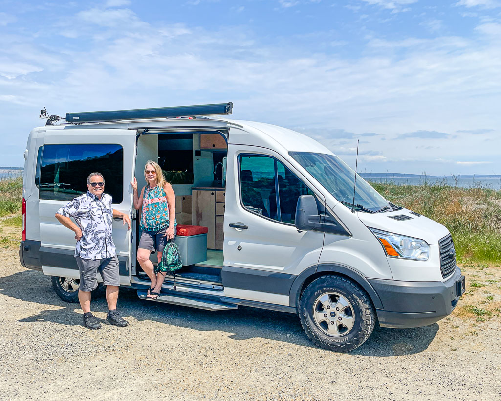 Amazing camper build for comfortable sleeping in a 2017 Toyota RAV4 that stows away in the rear cargo area made by the conversion shop of Camp N Car in Port Townsend Washington.