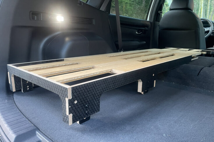 The Pioneer Platform transforms your hatchback or SUV into a cozy camping haven, leveling out your cargo floor for a flat, supportive sleeping surface.