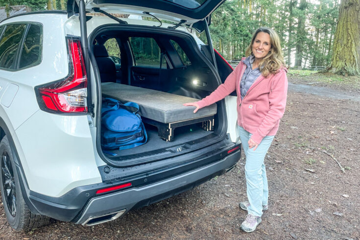 The Pioneer Platform transforms your hatchback or SUV into a cozy camping haven, leveling out your cargo floor for a flat, supportive sleeping surface.