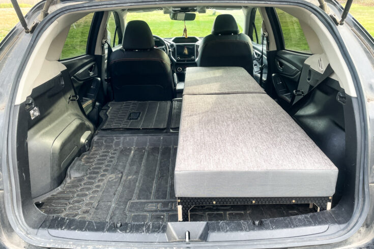 The Pioneer Platform transforms your hatchback or SUV into a cozy camping haven, leveling out your cargo floor for a flat, supportive sleeping surface.