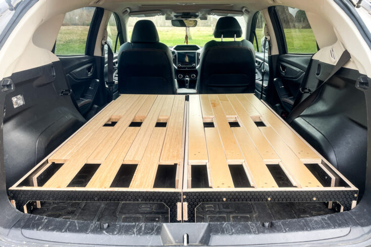 The Pioneer Platform transforms your hatchback or SUV into a cozy camping haven, leveling out your cargo floor for a flat, supportive sleeping surface.